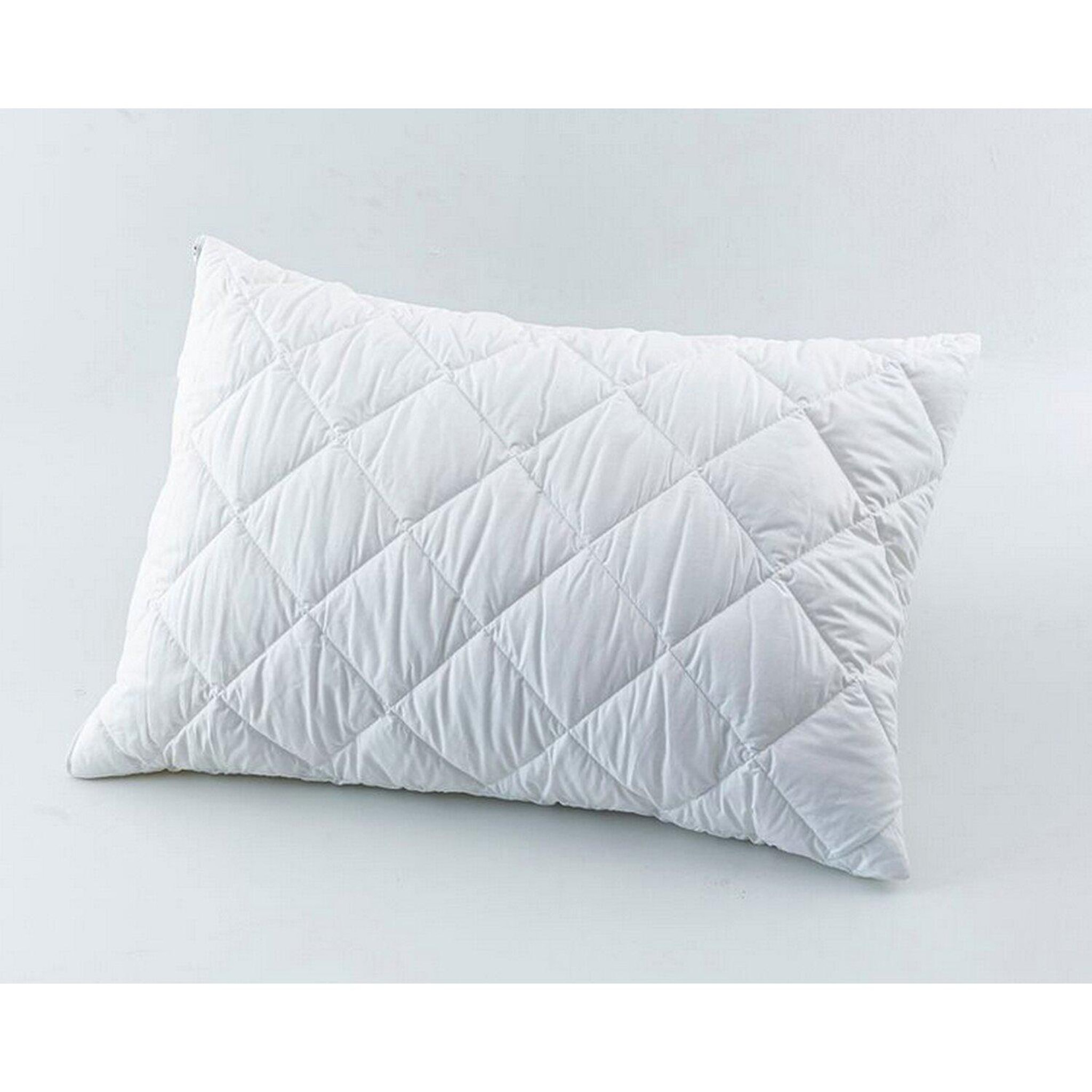 Voir la diapositive 1 : Home collection Lot de 2 protège oreiller 100% polyester 205gsm matelasse / respirant