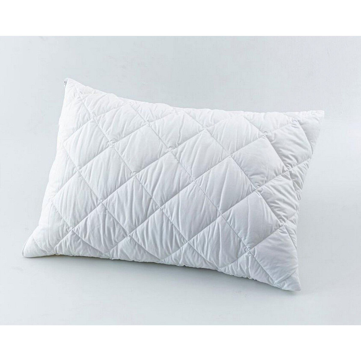 Home collection Lot de 2 protège oreiller 100% polyester 205gsm matelasse / respirant