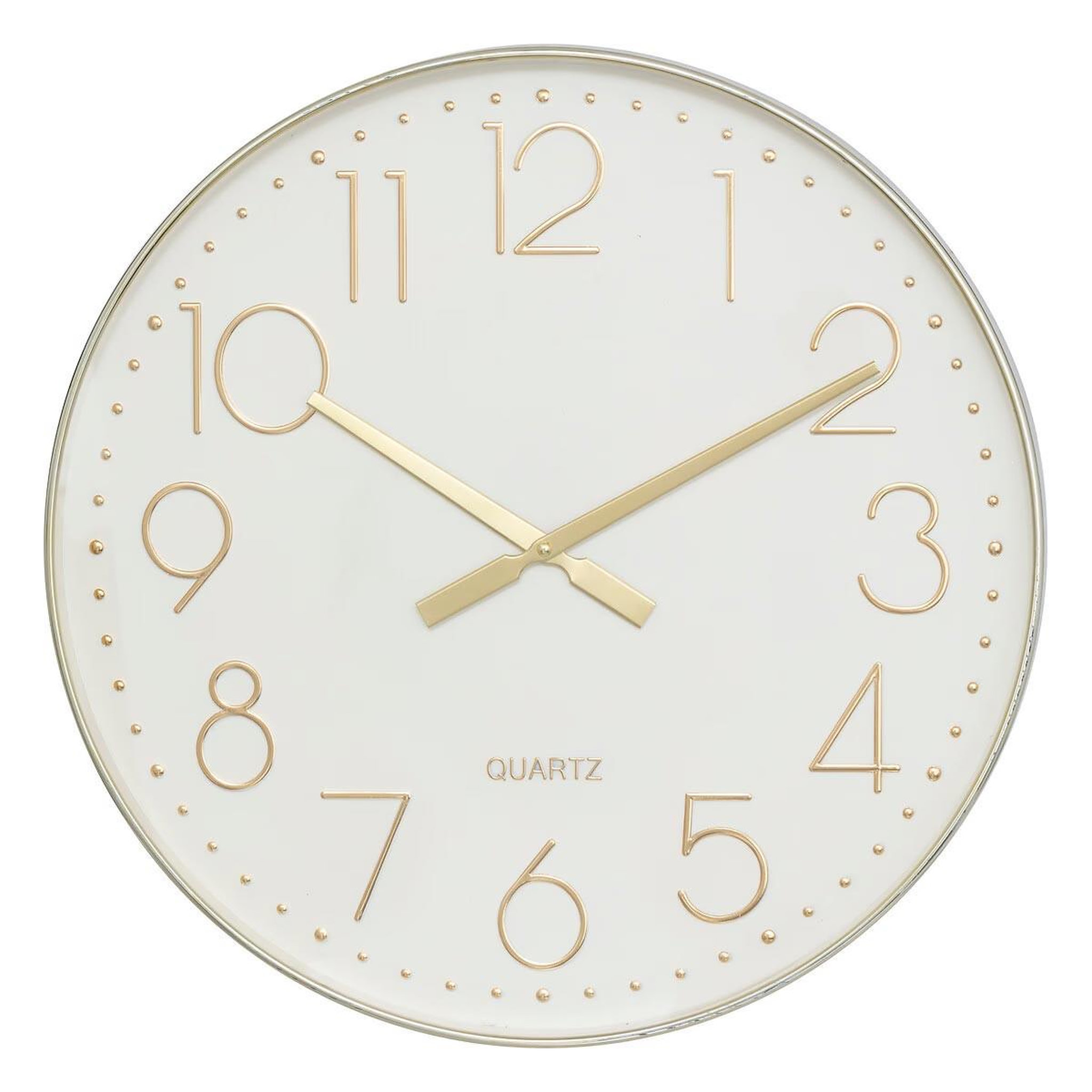 ATMOSPHERA Horloge murale design  laure  50cm doré