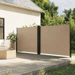 VIDAXL Auvent lateral retractable beige 160x1200 cm