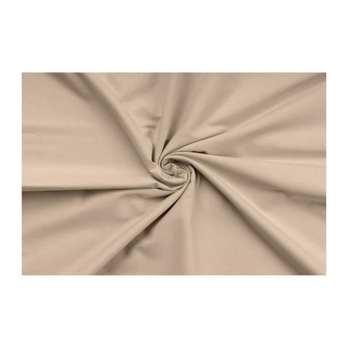 GENERIQUE Parure de lit - 1 housse de couette 220 x 240 cm + 2 taies d'oreiller 60 x 60 cm - 100% coton renforcé - Beige