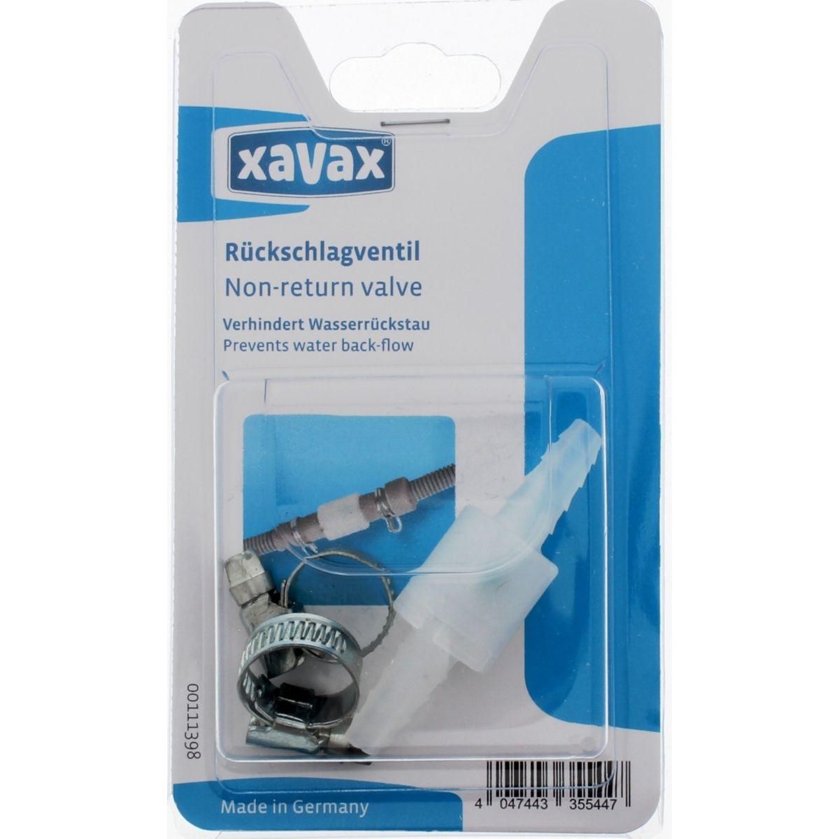 XAVAX Clapet anti-retour jusqu'à 10 mm de diamètre