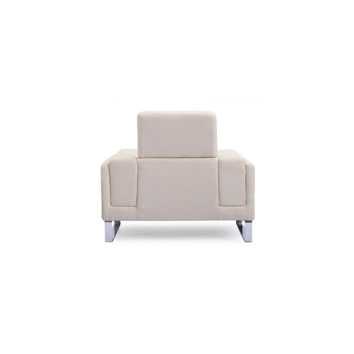 Paris Prix Fauteuil en Tissu  Ezekiel  104cm Beige