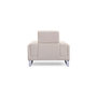 Voir la diapositive 5 : Paris Prix Fauteuil en Tissu  Ezekiel  104cm Beige