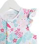 Voir la diapositive 2 : INEXTENSO Combicourte jersey palmiers bébé fille