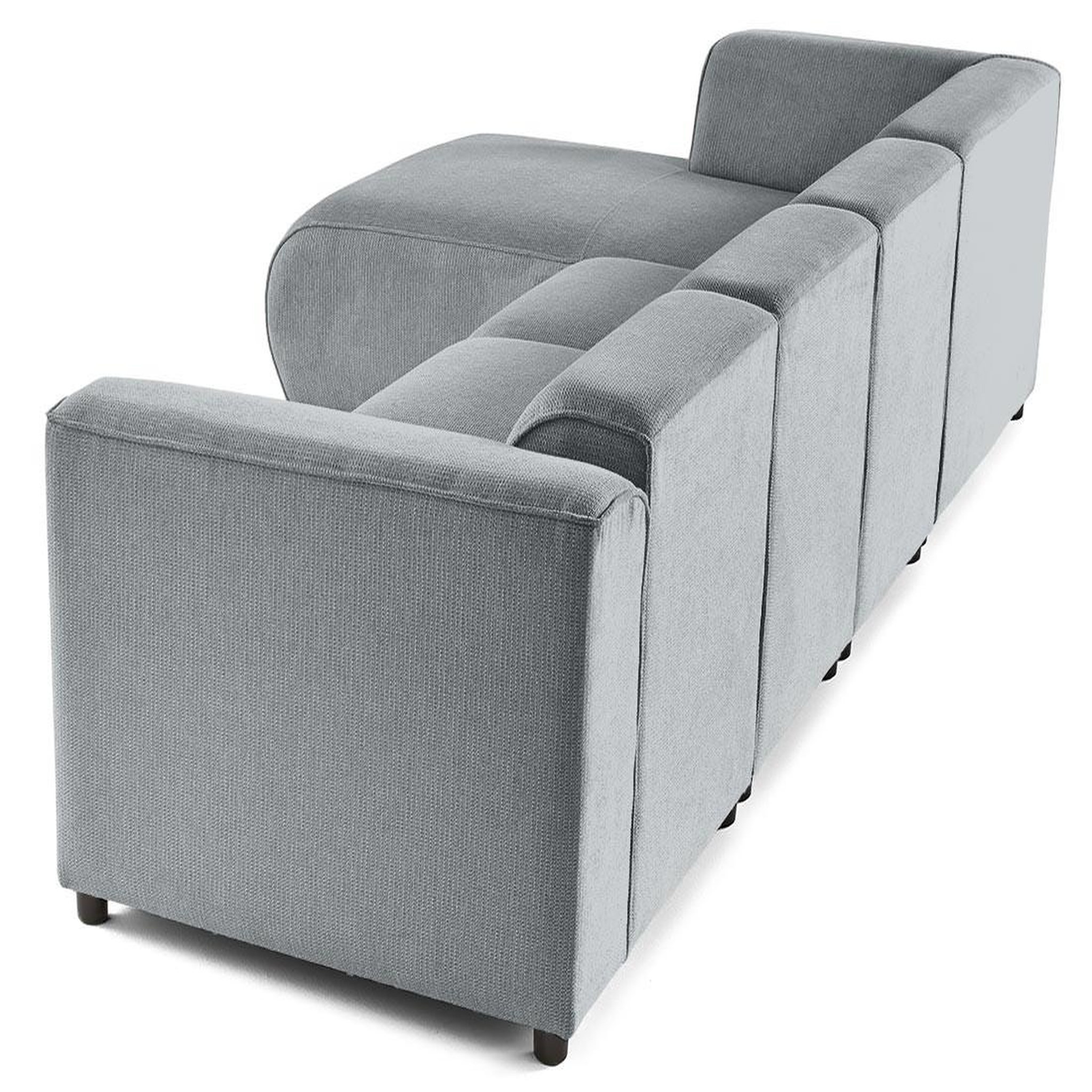 Voir la diapositive 6 : LISA DESIGN Suaro - canapé modulable d'angle gauche 5 places en tissu texturé