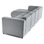 Voir la diapositive 6 : LISA DESIGN Suaro - canapé modulable d'angle gauche 5 places en tissu texturé