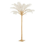 Paris Prix Arbre Déco en Métal  Plumes  120cm Or & Blanc