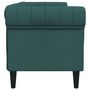 Voir la diapositive 5 : VIDAXL Canape Chesterfield 3 places vert fonce tissu