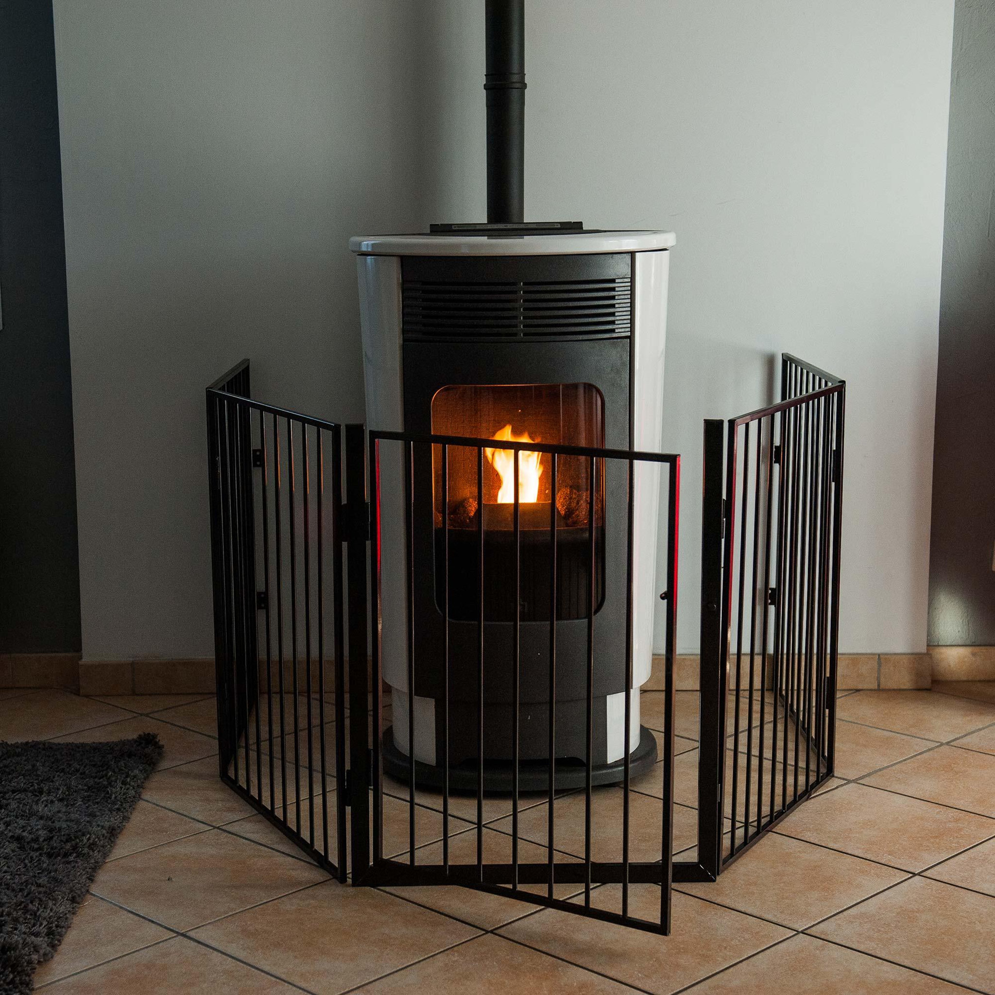 Voir la diapositive 4 : WERKAPRO Barrière de protection en métal werka pro 5 panneaux  300cm