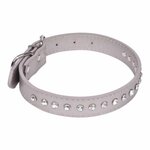 Paris Prix Collier Fantaisie pour Chien  Strass  55cm Gris