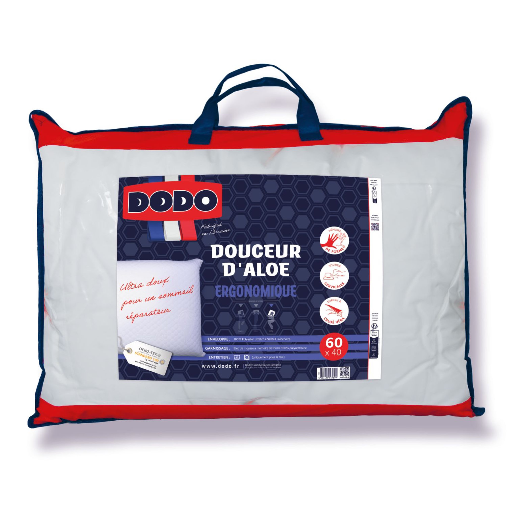 Voir la diapositive 1 : DODO Oreiller Technique Ferme DOUCEUR D'ALOE