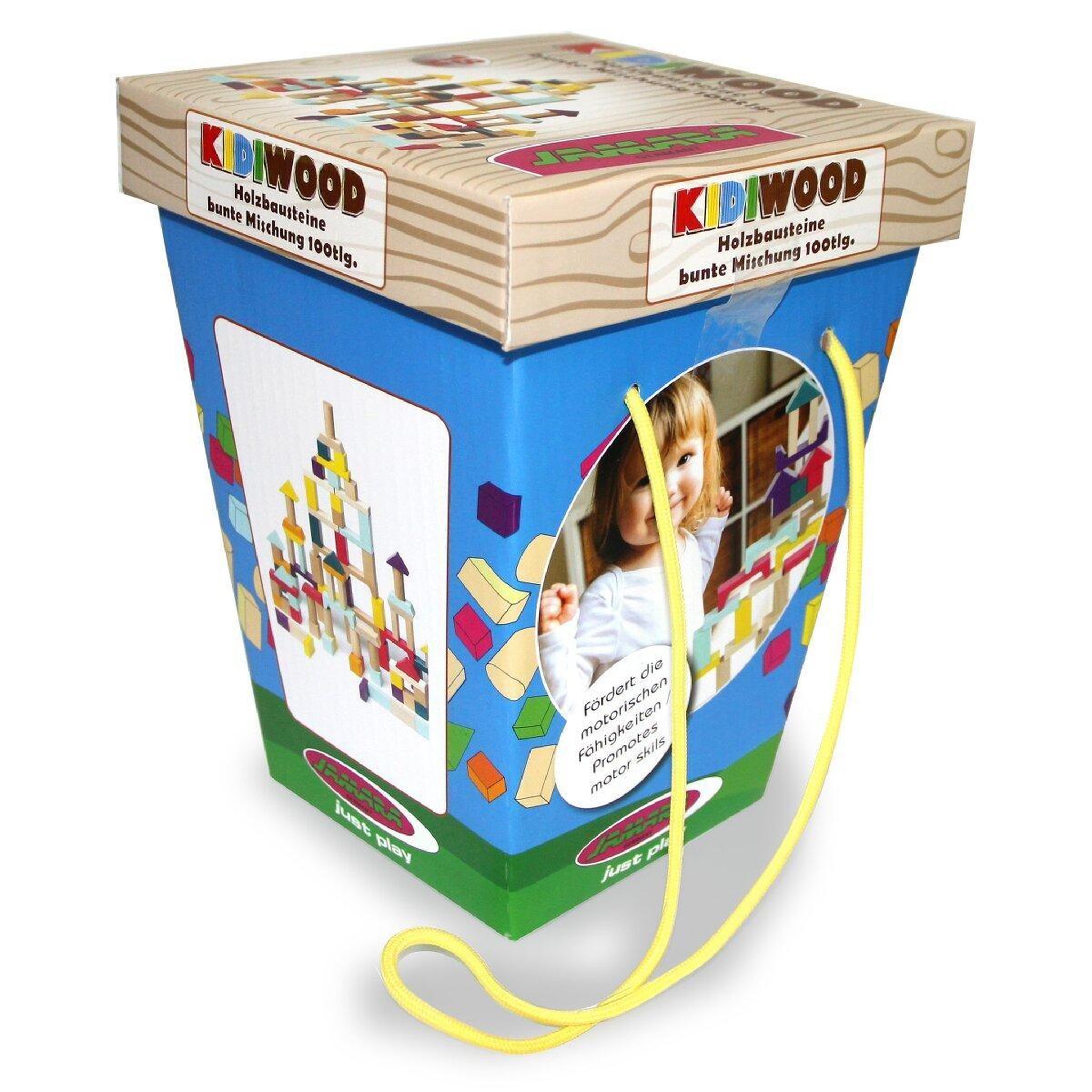 Voir la diapositive 2 : Jamara Jouet en bois kidiwood cubes en bois mélange détonnant 100 parties