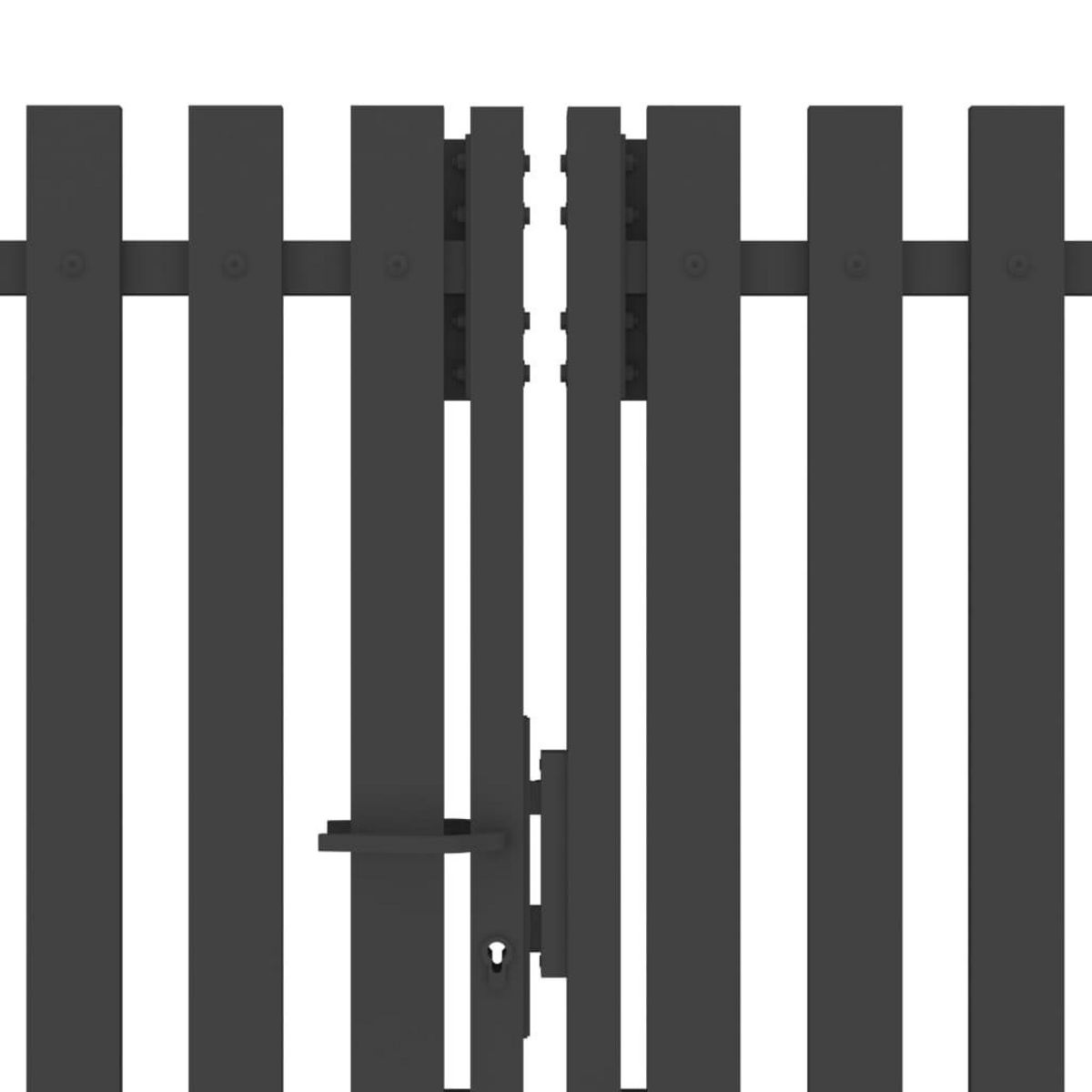 VIDAXL Portail de cloture de jardin Acier 4x2,5 m Anthracite