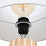 Voir la diapositive 3 : ATMOSPHERA Lampe à poser en bois ADON - H. 53 cm - Beige