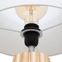 Voir la diapositive 3 : ATMOSPHERA Lampe à poser en bois ADON - H. 53 cm - Beige