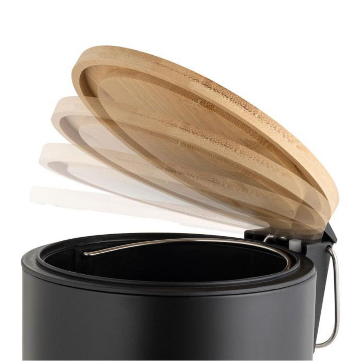 Paris Prix Poubelle de Salle de Bain  Mobelle  3L Noir