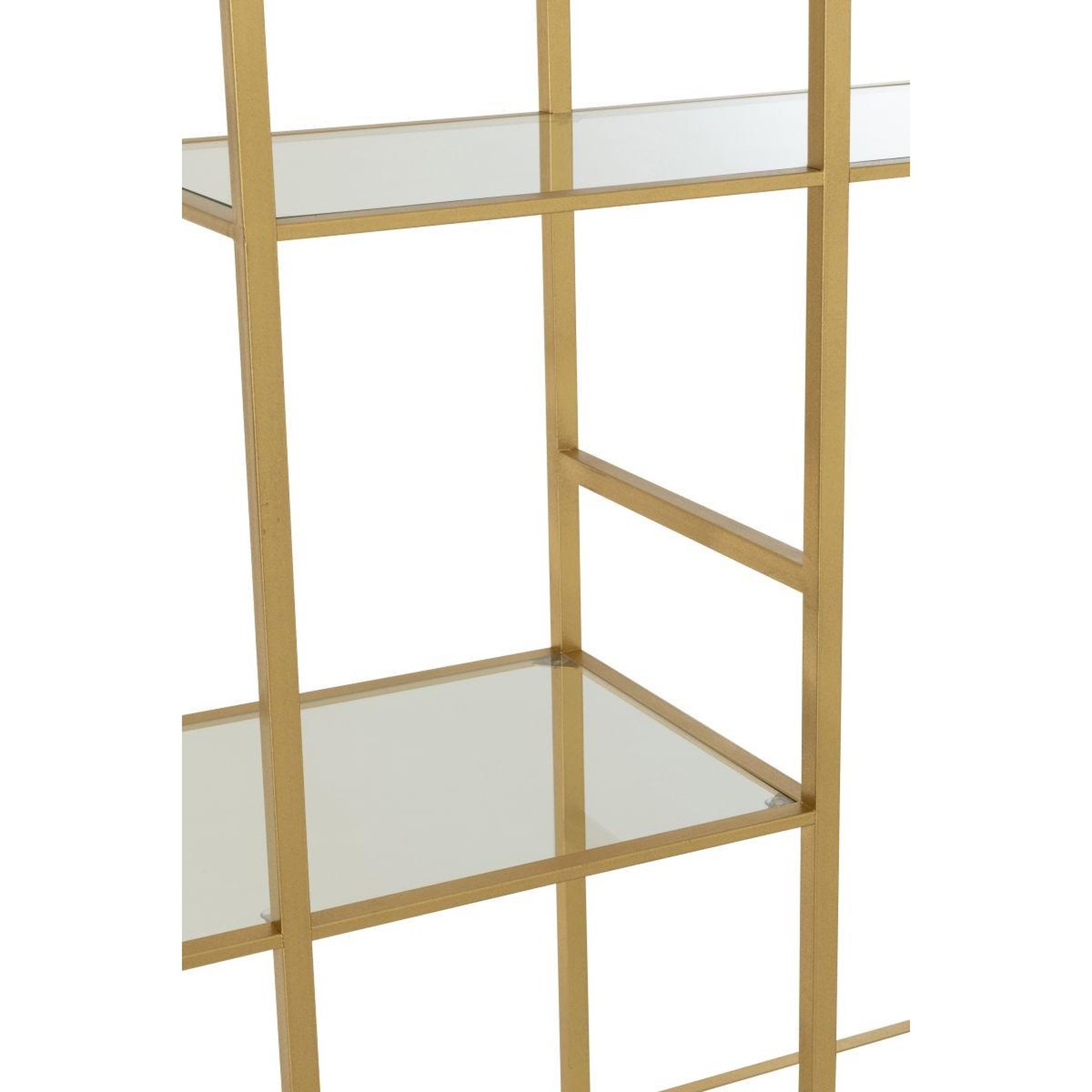 Voir la diapositive 5 : Paris Prix Étagère en verre  thaddeus  180cm doré