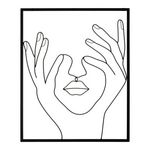 Paris Prix Décoration Murale Encadrée en Métal  Simply Face  61cm Noir