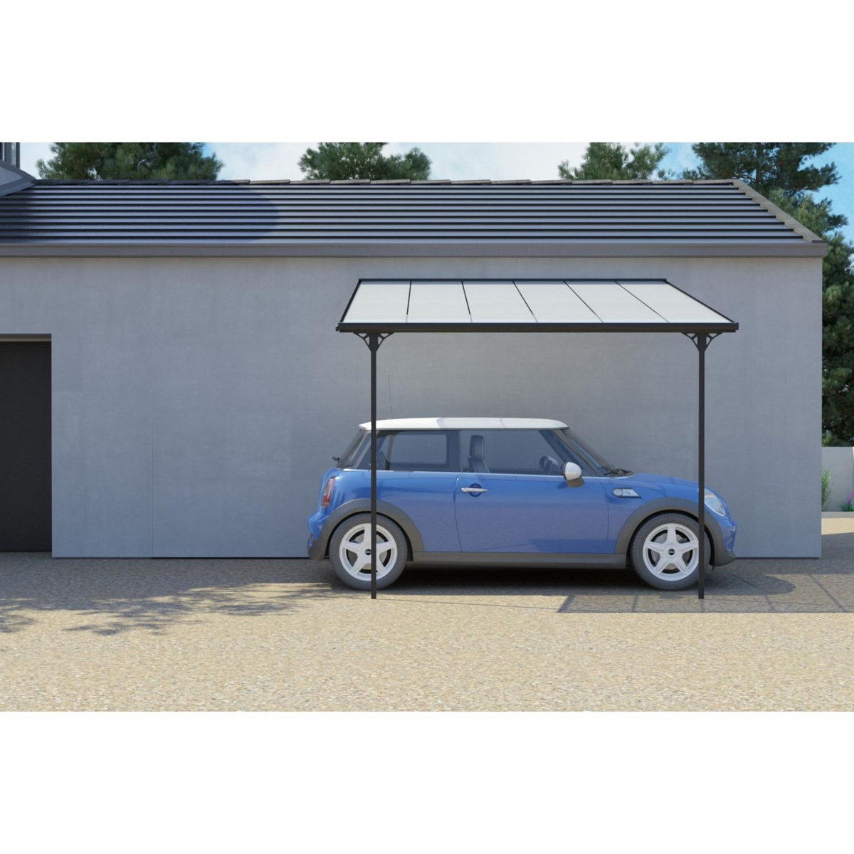 CONCEPT USINE Tonnelle murale 9,56 m² en aluminium FERRATO