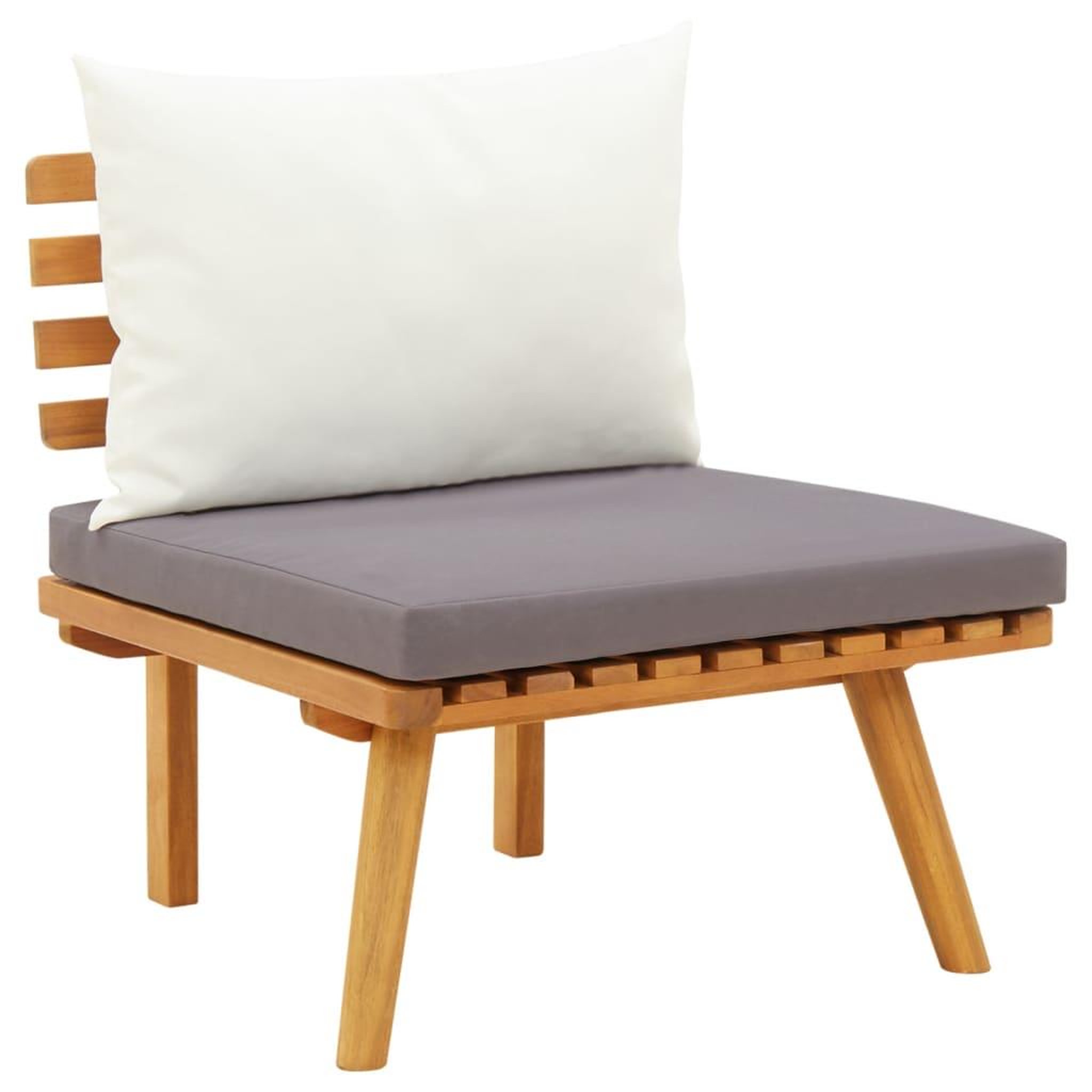 Voir la diapositive 5 : VIDAXL Salon de jardin 7 pcs avec coussins Bois d'acacia solide