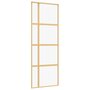 Voir la diapositive 2 : VIDAXL Porte coulissante dore 76x205 cm verre ESG clair et aluminium