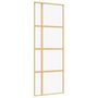 Voir la diapositive 2 : VIDAXL Porte coulissante dore 76x205 cm verre ESG clair et aluminium