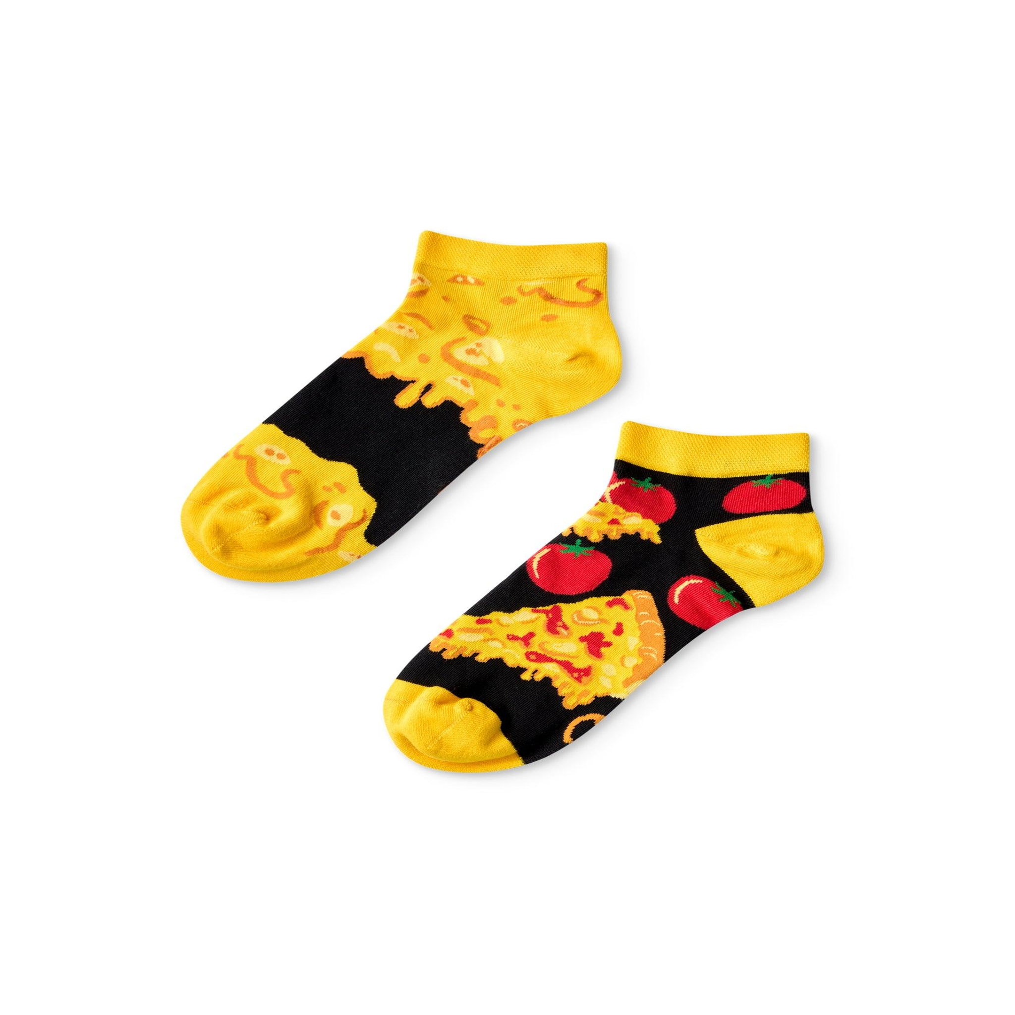 DEDOLES Socquettes pizza au fromage. Coloris disponibles : Multicolore