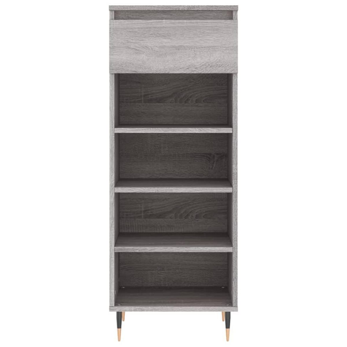 VIDAXL Armoire a chaussures Sonoma gris 40x36x105 cm Bois d'ingenierie