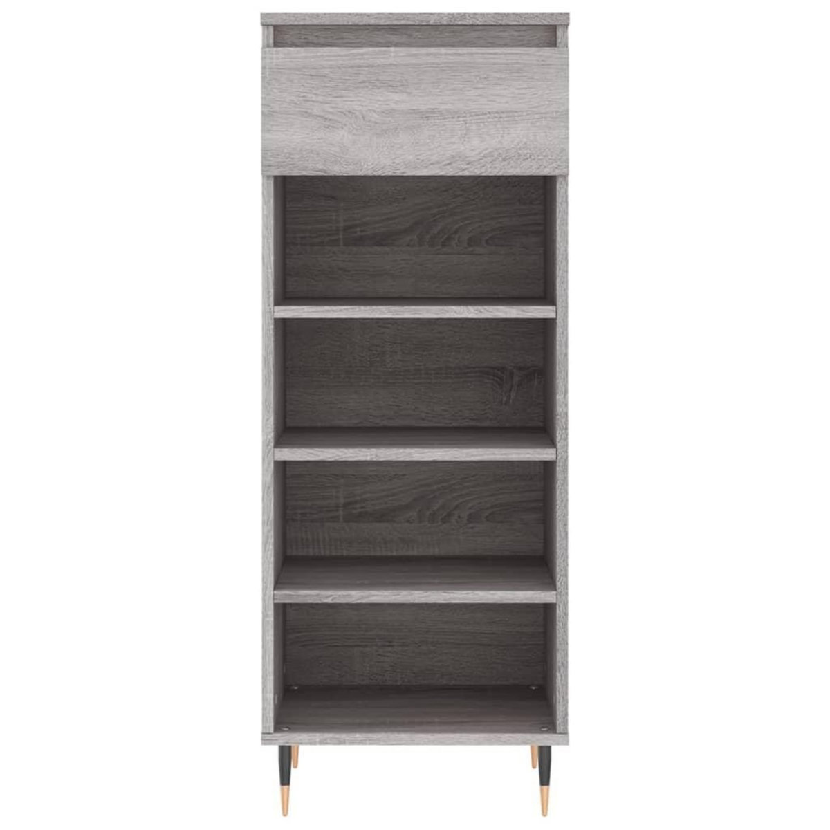 VIDAXL Armoire a chaussures Sonoma gris 40x36x105 cm Bois d'ingenierie
