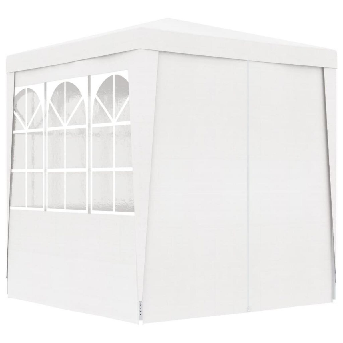 VIDAXL Tente de reception avec parois laterales 2,5x2,5m Blanc 90 g/m^2