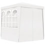 Voir la diapositive 4 : VIDAXL Tente de reception avec parois laterales 2,5x2,5m Blanc 90 g/m^2