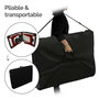 Voir la diapositive 4 : VIVEZEN Table de massage 15 cm pliante 3 zones en bois foncé avec panneau Reiki + Accessoires et housse de transport - Noir