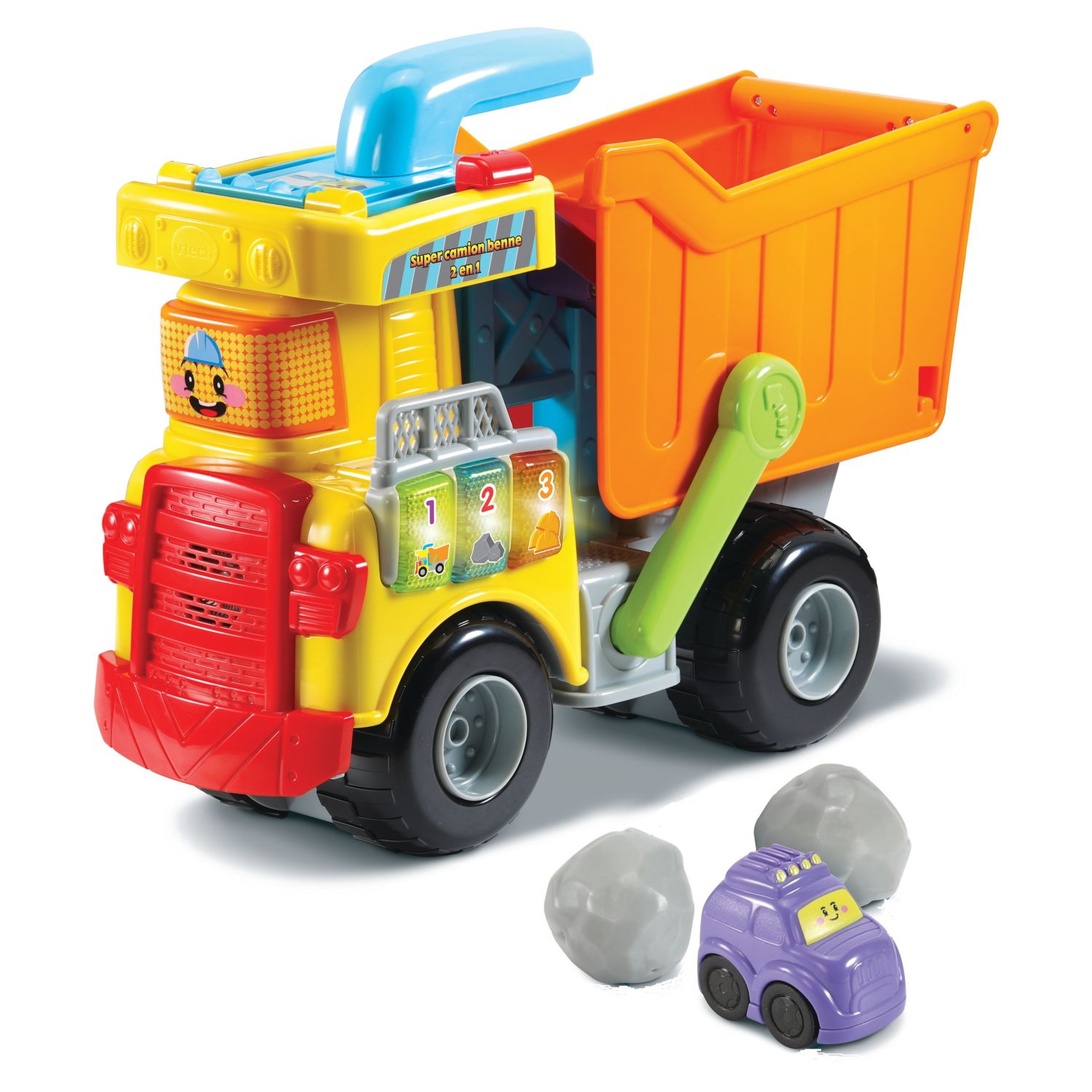 Voir la diapositive 1 : VTECH Tut Tut Bolides - Mon super camion benne 2 en 1