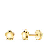 L'ATELIER D'AZUR Boucles d'Oreilles Or 18 Carats 750/000 Jaune Fleur