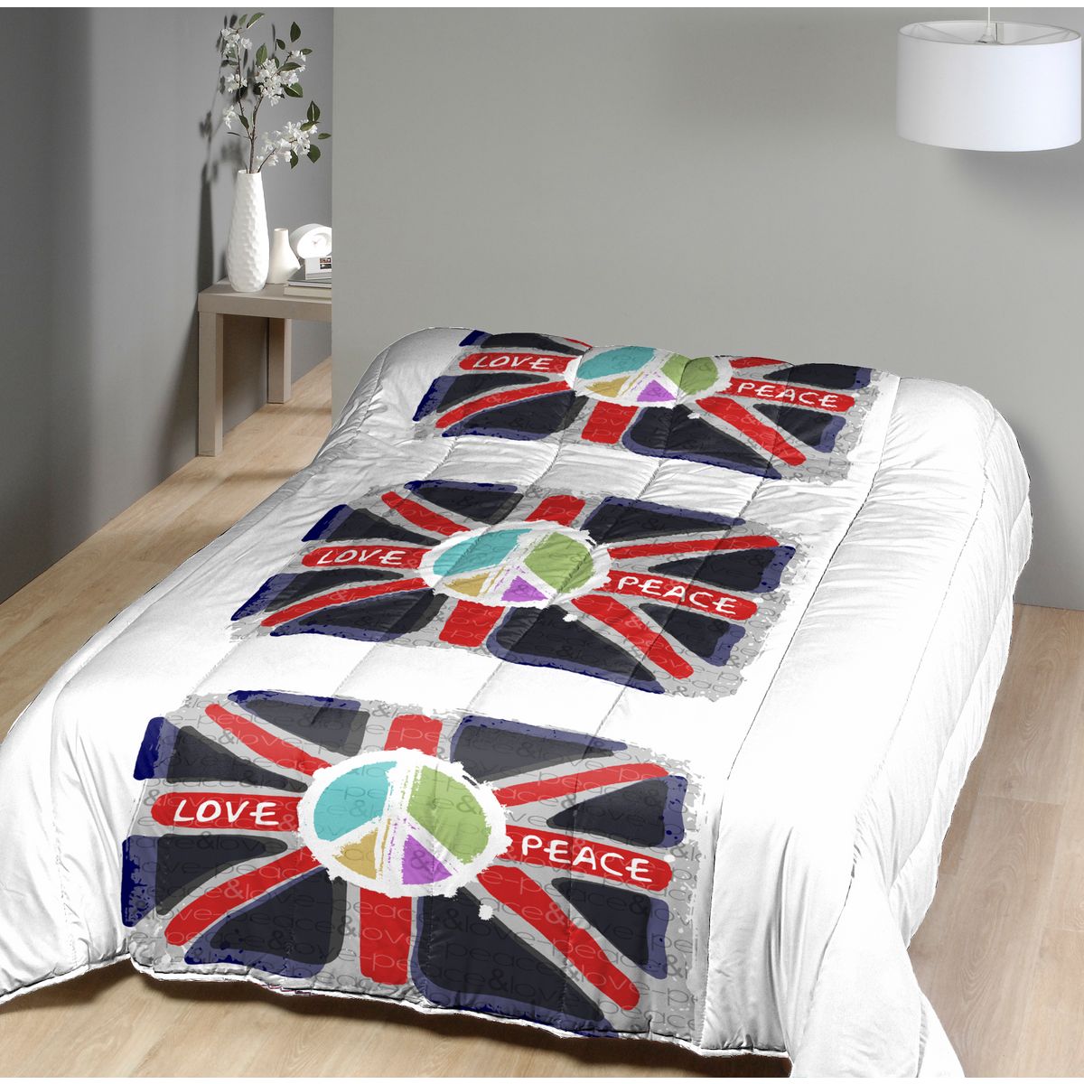 Couette imprimée PEACE 350 g/m²