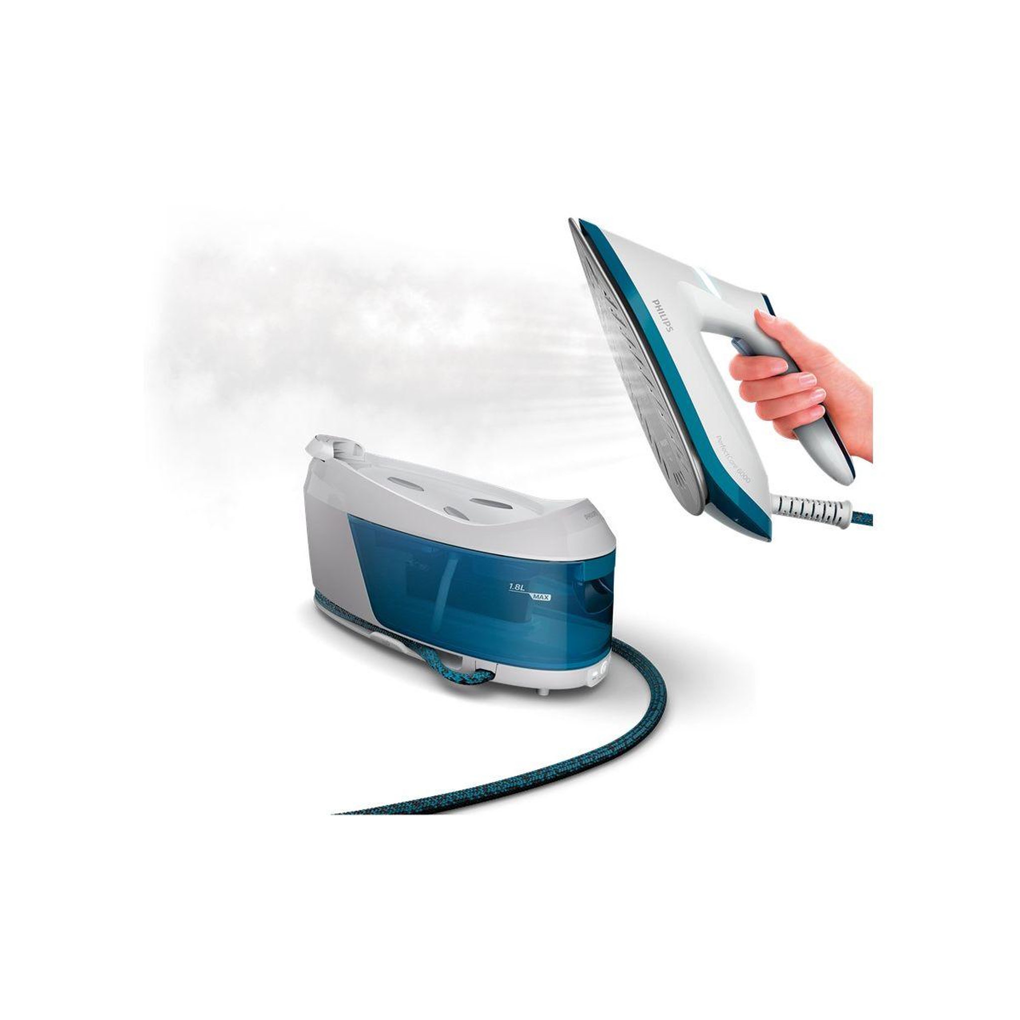 Voir la diapositive 3 : Philips Centrale vapeur PSG6022/20 bleu 1,8L