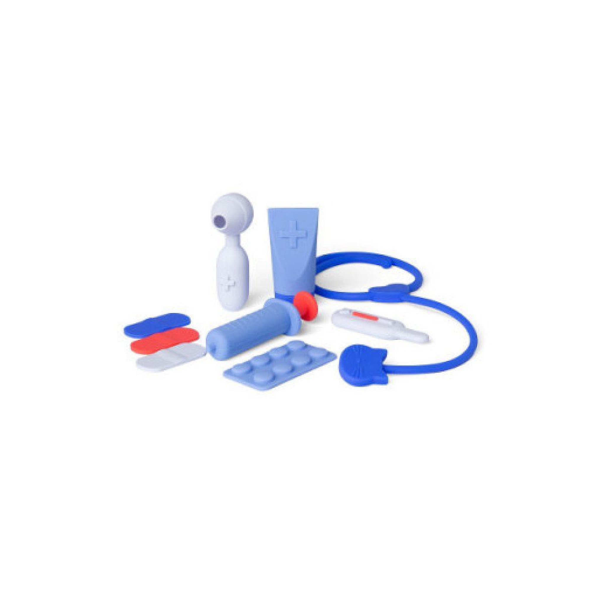 LITTLE L Set de docteur bleu et orange