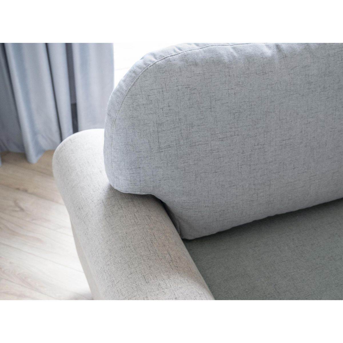 BEST MOBILIER Olli - canapé d'angle droit - convertible - avec coffre - 5 places - en tissu