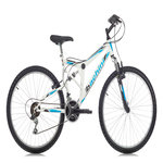 BACHINI Vélo - VTT 26'' Tout Suspendu - 18 Vitesses - Transmission Shimano - Freins V-Brake - Jantes Alu (Garde Boues offert)