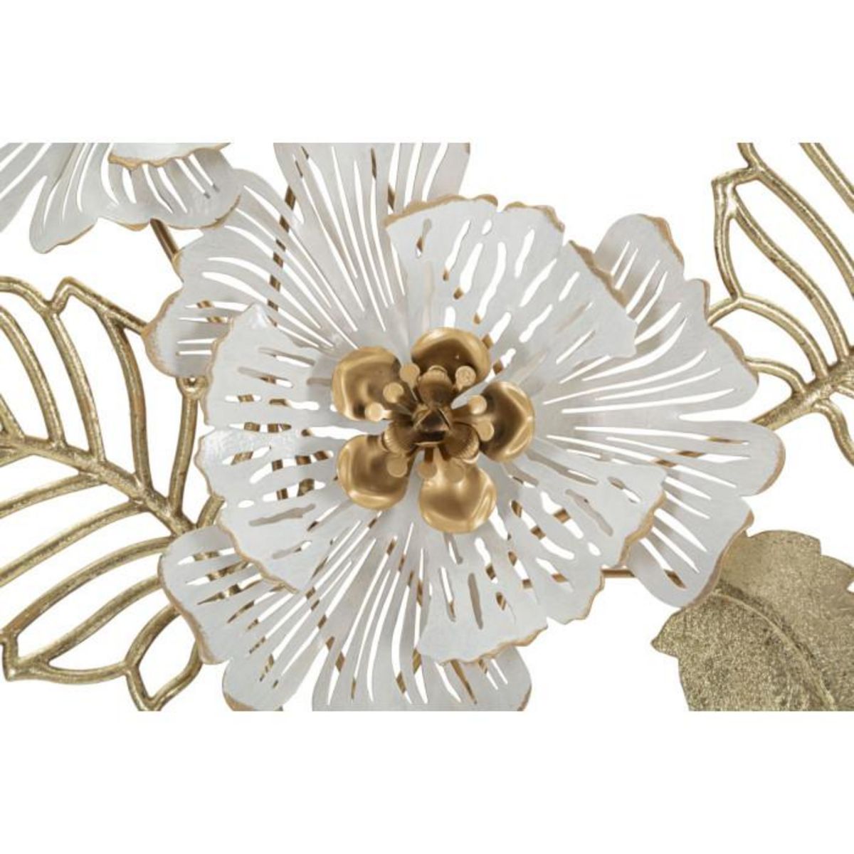 Paris Prix Décoration Murale en Métal  Whity  73cm Blanc & Or