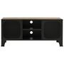 Voir la diapositive 3 : VIDAXL Meuble TV Marron rustique 105x36x47 cm Metal et MDF