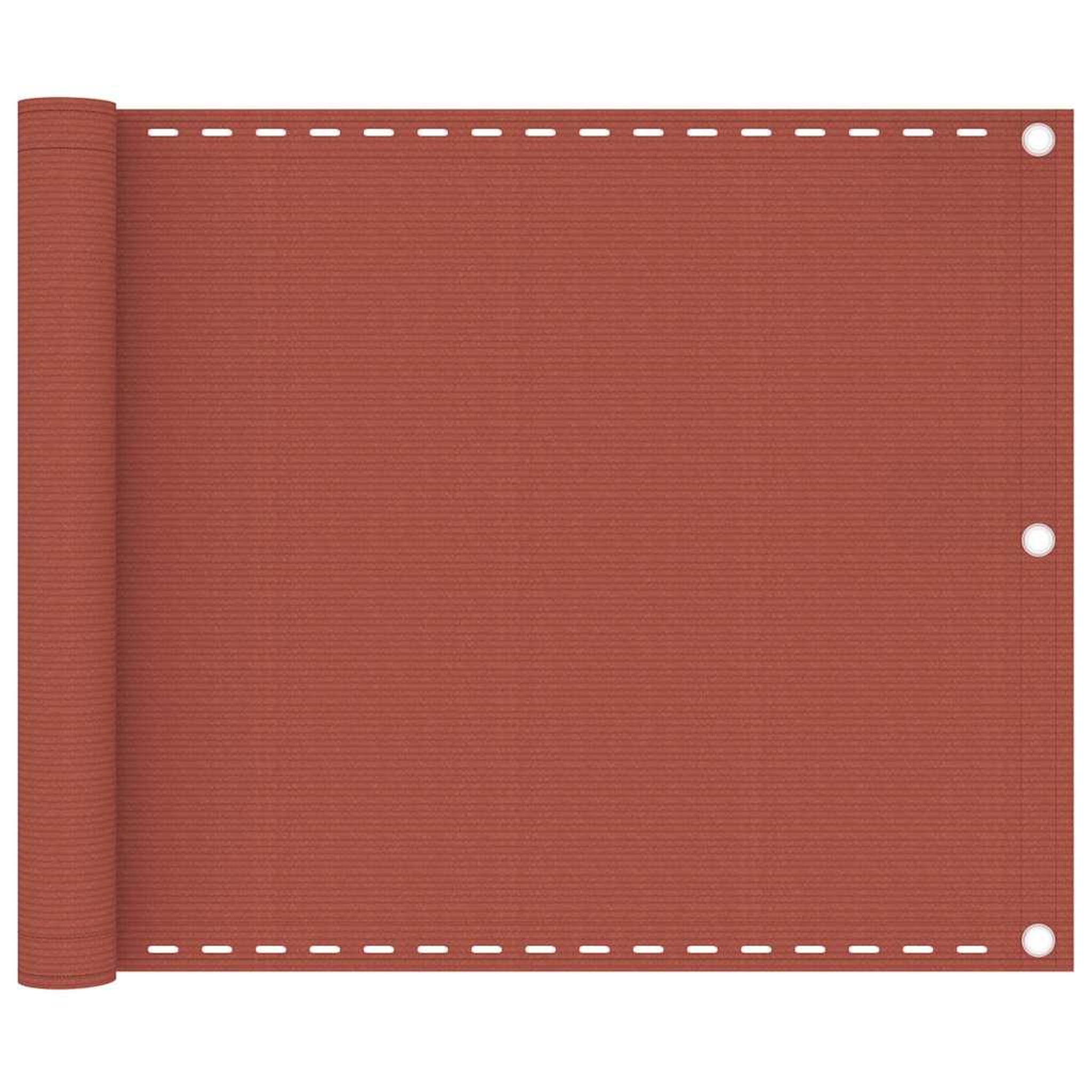 VIDAXL Ecran de balcon terre cuite 75x500 cm pehd