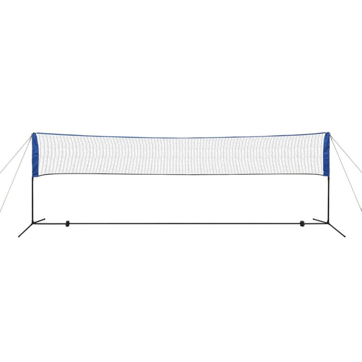 VIDAXL Filet de badminton avec volants 500 x 155 cm