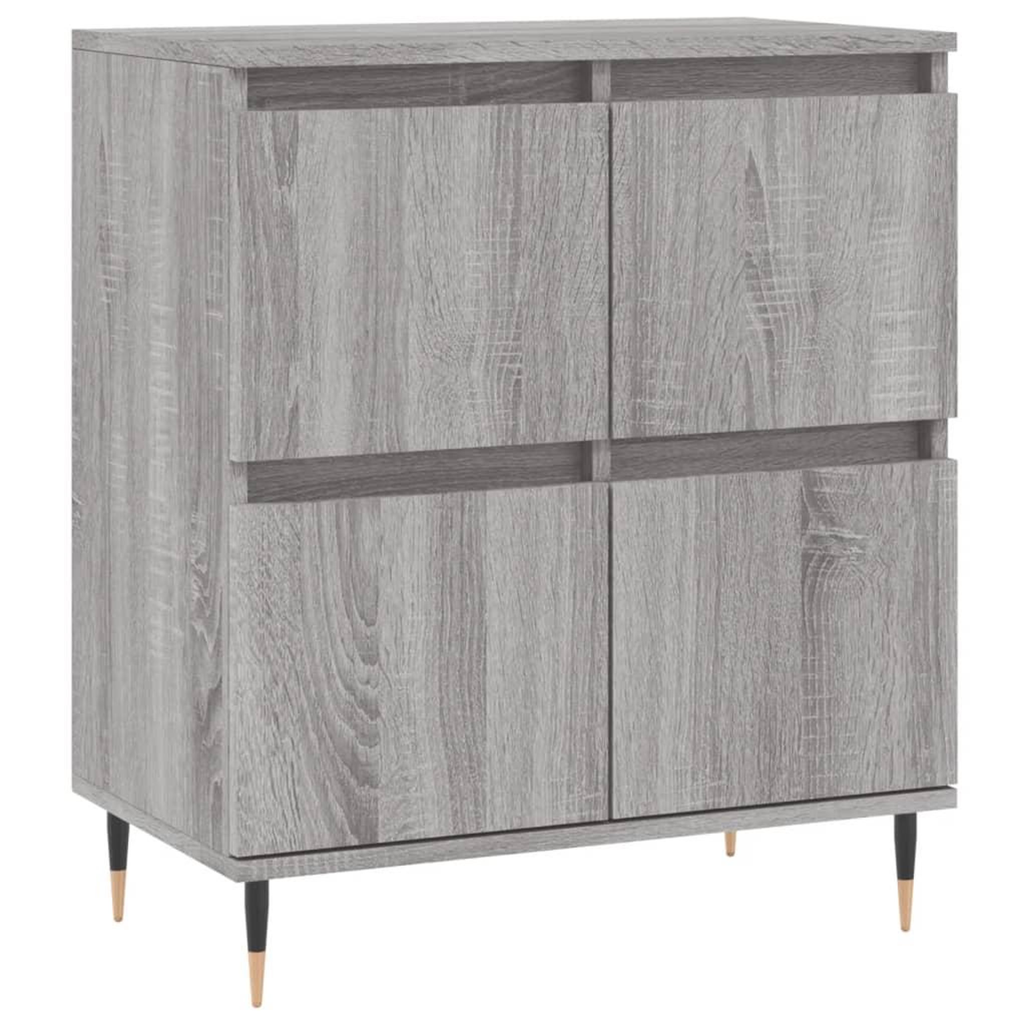 Voir la diapositive 5 : VIDAXL Buffets 2 pcs sonoma gris bois d'ingenierie