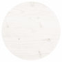 Voir la diapositive 2 : VIDAXL Dessus de table rond blanc Ø30x3 cm bois de pin massif