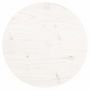Voir la diapositive 2 : VIDAXL Dessus de table rond blanc Ø30x3 cm bois de pin massif