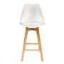 Voir la diapositive 4 : The Home Deco Factory Tabouret de bar en bois scandinave Home Factory