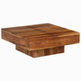 Voir la diapositive 1 : VIDAXL Table basse 80x80x30 cm bois d'acacia massif