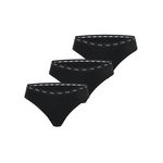 FILA Lot de 3 strings femme uni. Coloris disponibles : Noir